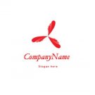 Red 3 petal logo #1069