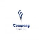 Dark blue wave logo #1072