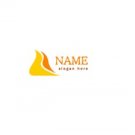 Yellow flames logo #1075
