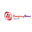 Red orange and purple logo #1079