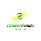 Yellow and green global logo #1081