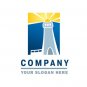 Lighthouse blue and yellow logo #1201
