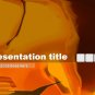PowerPoint orange abstract theme_002