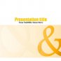 PowerPoint Yellow & Orange ampersand theme_004