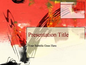 PowerPoint Red artistic theme_2003
