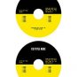 Yellow and black cd/dvd template