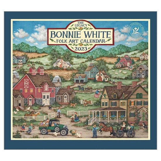 Legacy 2023 Bonnie White Folk Art Wall Calendar w