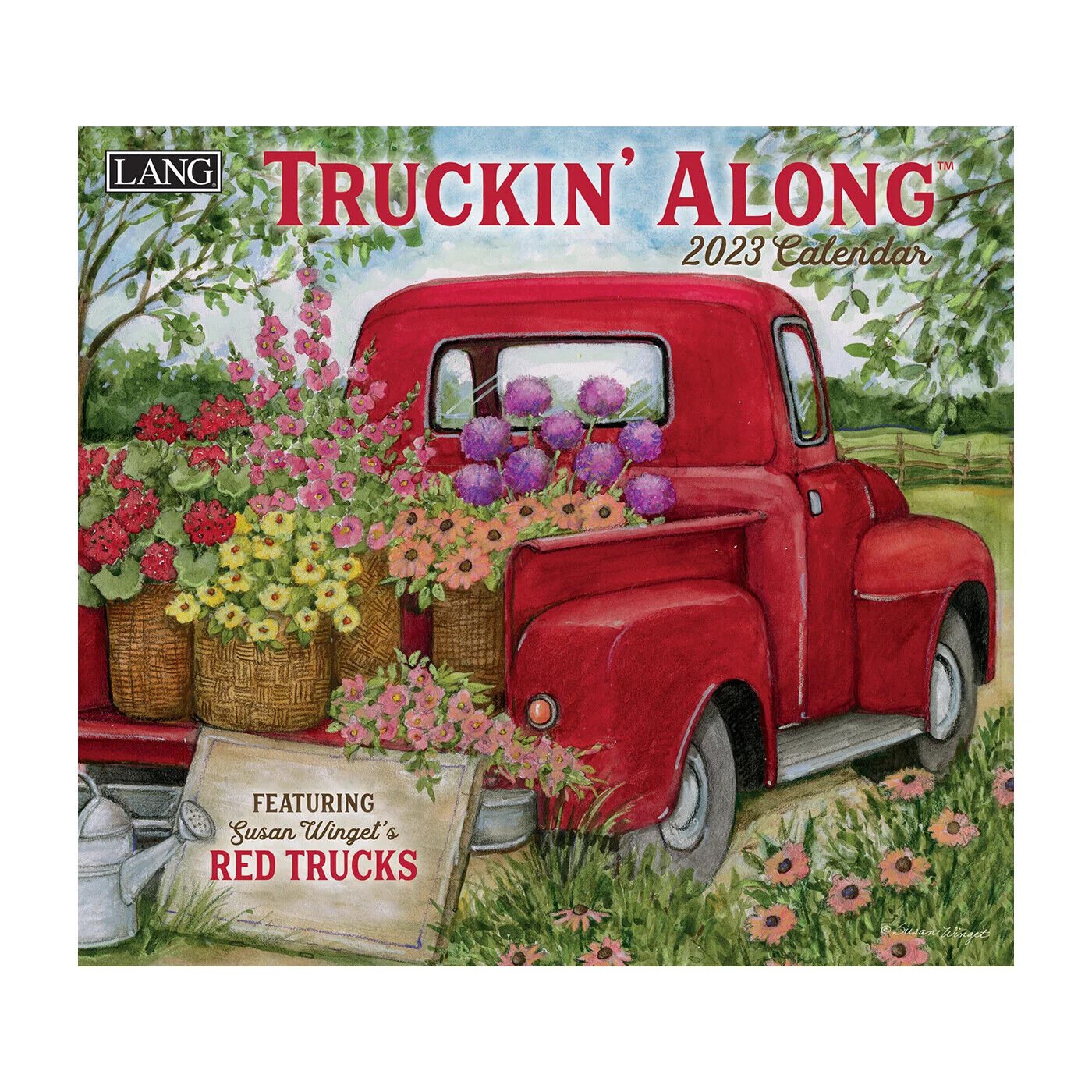 Lang Truckin' Along 2023 Wall Calendar w