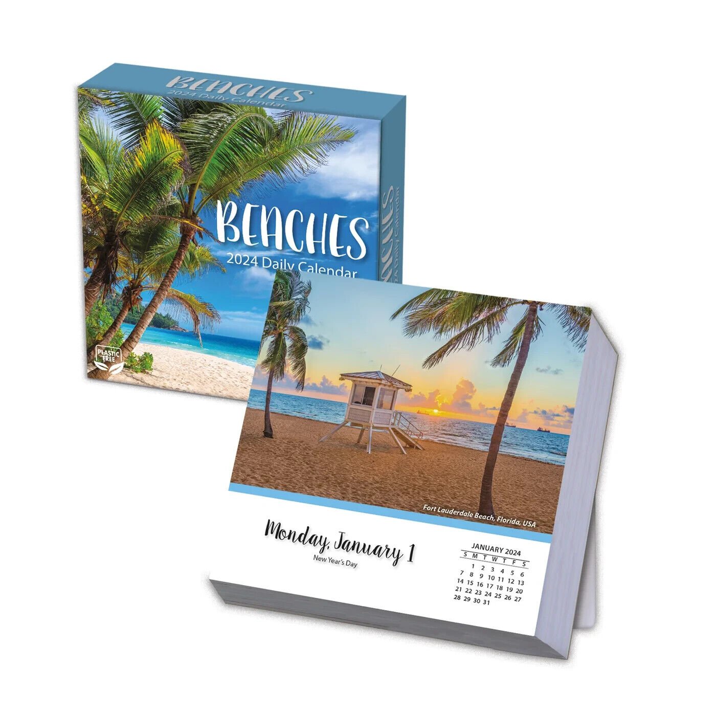 Turner beaches 2024 daily boxed calendar w