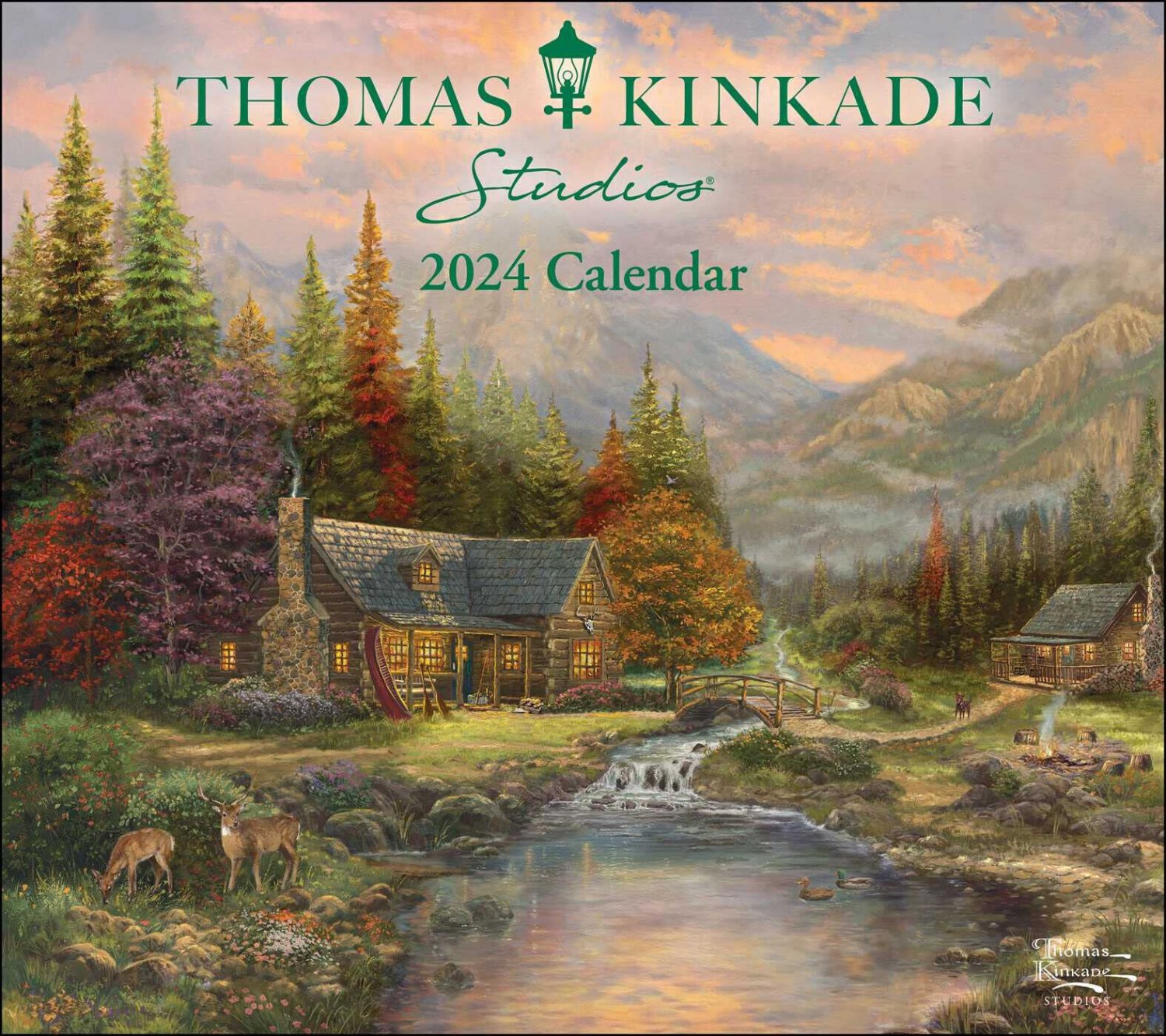 Andrews McMeel Thomas Kinkade Studios 2024 Deluxe Wall Calendar