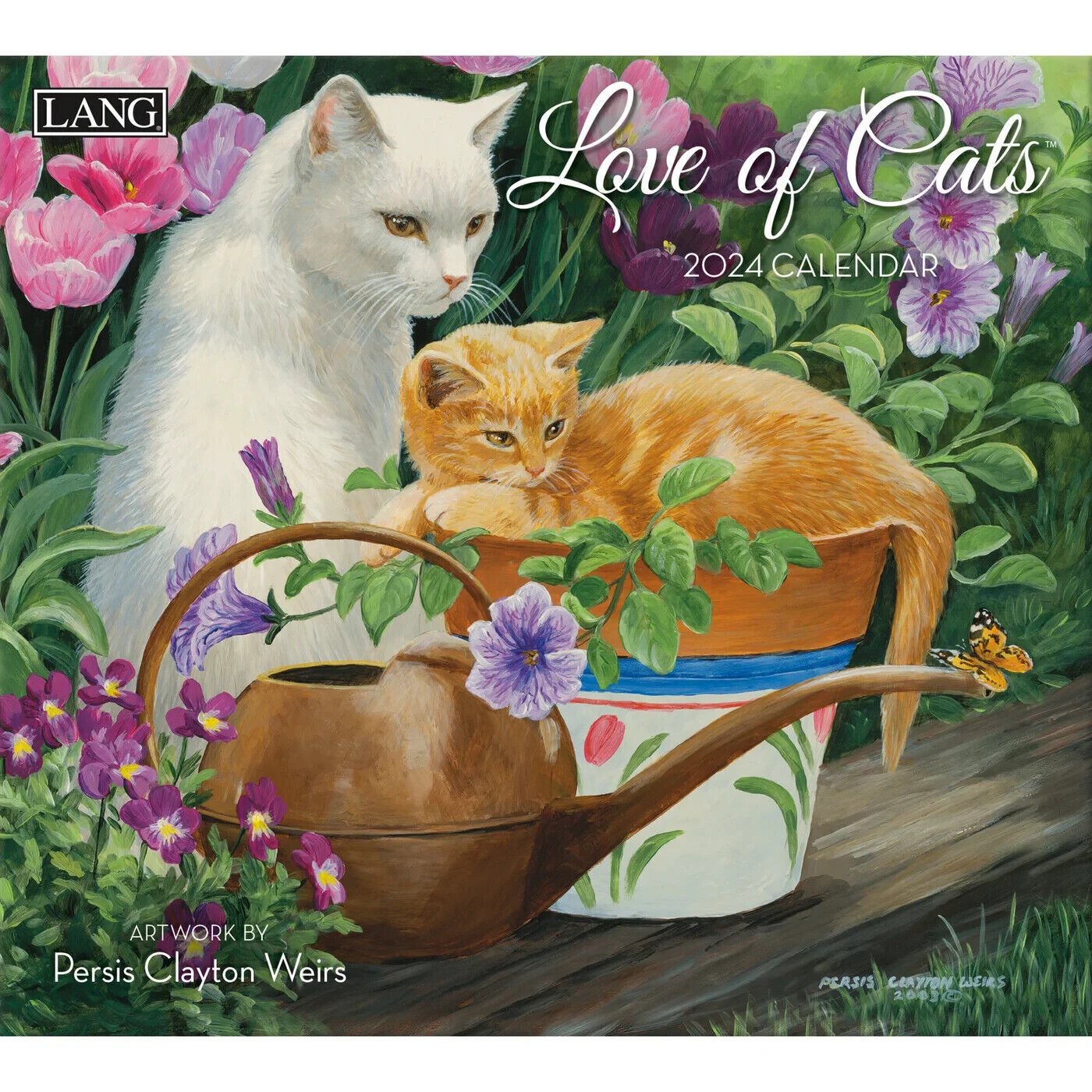 Lang Love of Cats 2024 Wall Calendar w