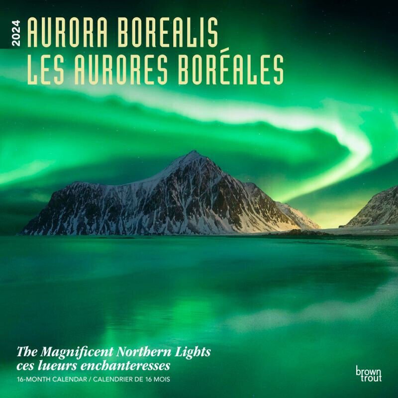 Browntrout Aurora Borealis 2024 12 x 12 Wall Calendar w