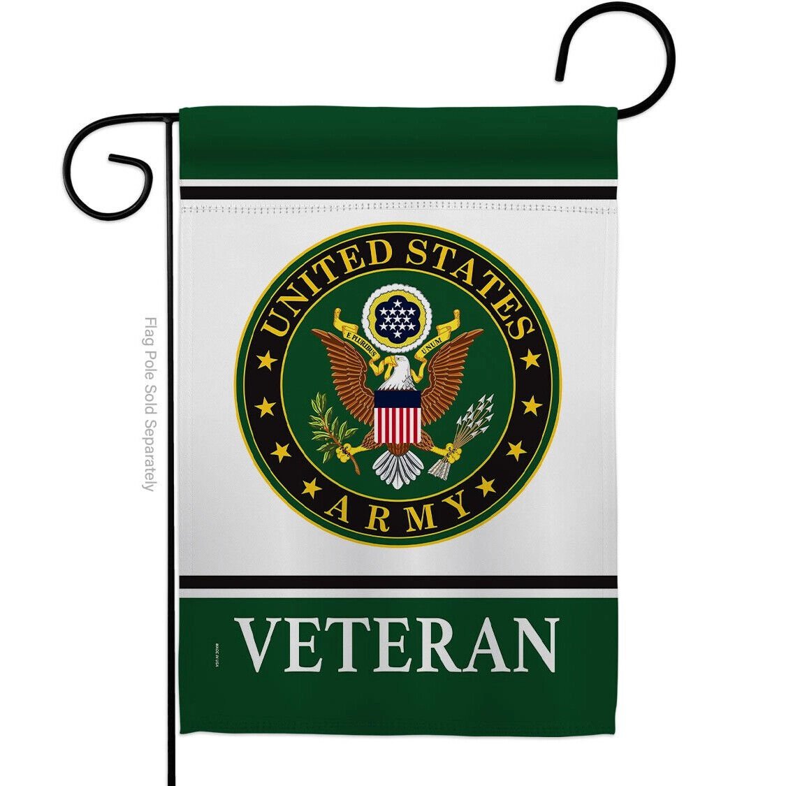 Two Group Flag Army Veteran Armed Forces Military Decor Flag w