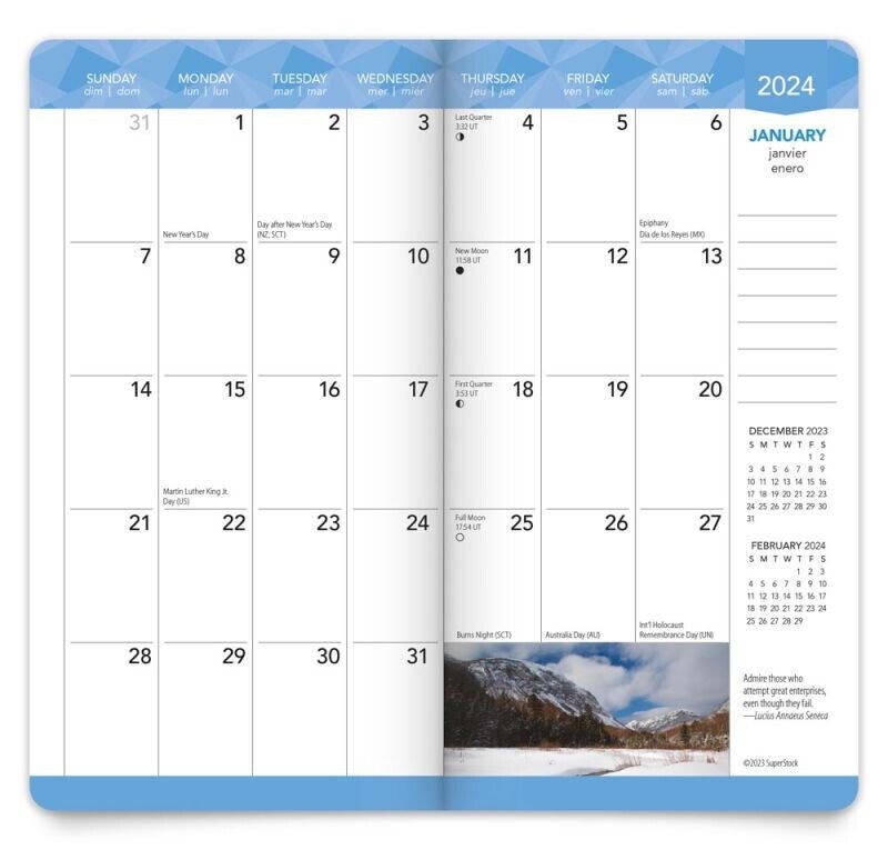 Browntrout 20242025 Inspiration Two Year Monthly Pocket Planner w