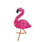 Darice Tinsel Flamingo Decoration: 10 x 19.25 inches w