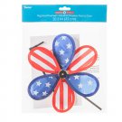 Darice Patriotic Flag Pinwheel: Red/White/Blue, 9.45 x 20.5 inches w