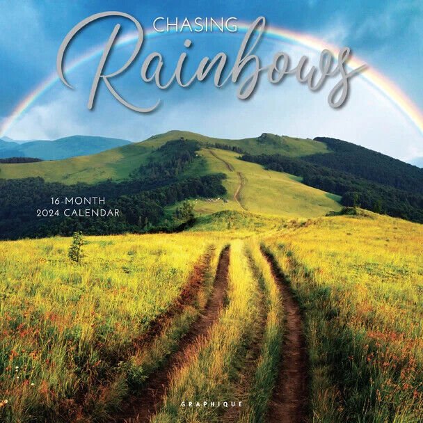 Graphique Chasing Rainbows 2024 12 x 12 Wall Calendar