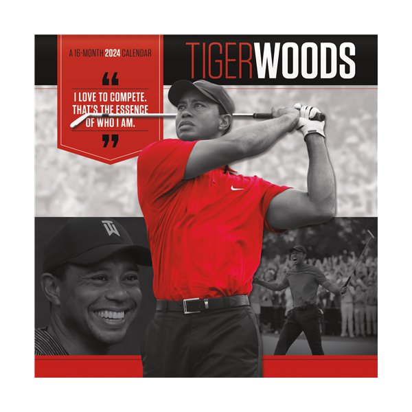 Trends International Tiger Woods 2024 12 x 12 Wall Calendar w