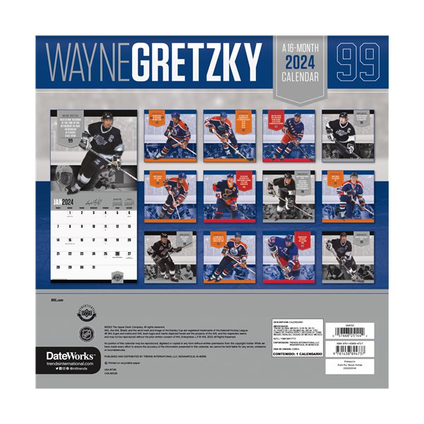 Trends International Wayne Gretzky 2025 12 x 12 Wall Calendar w