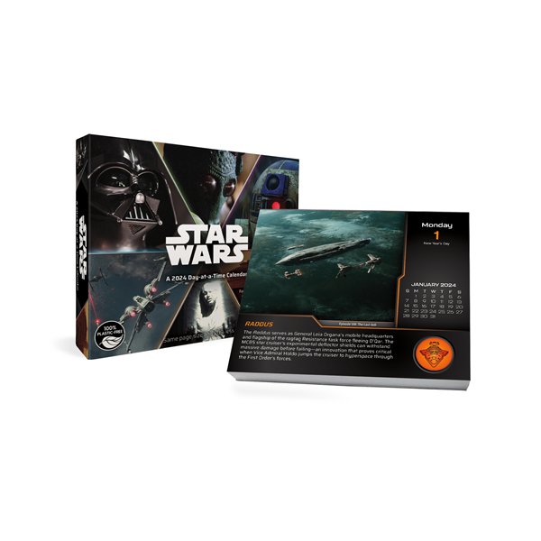 Trends International 2024 Star Wars Saga DayataTime Box Calendar w