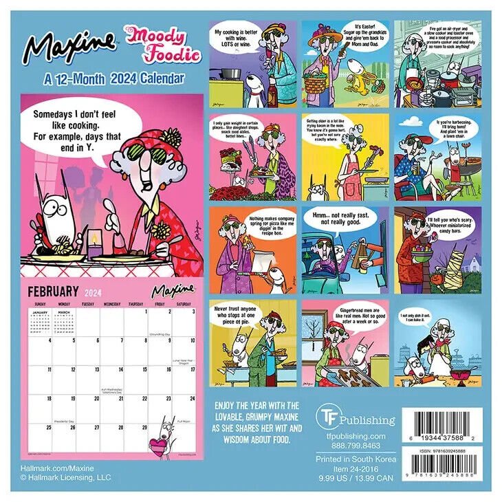 TF Publishing 2025 Maxine Mini Calendar w