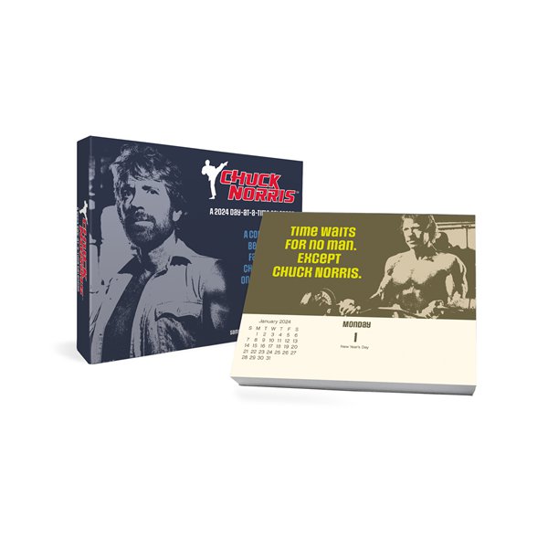 Trends International 2024 Chuck Norris DayataTime Box Calendar w