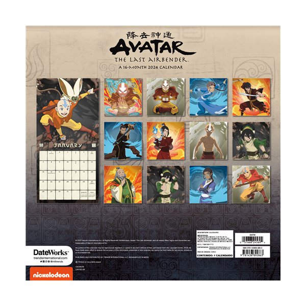 Trends International Nickelodeon Avatar The Last Airbender 2024 Wall