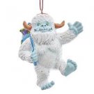 Yeti With Santa Gift Bag Ornament w