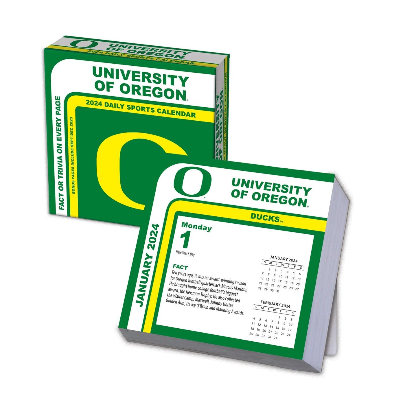 Turner Oregon Ducks 2024 Daily Boxed Calendar w