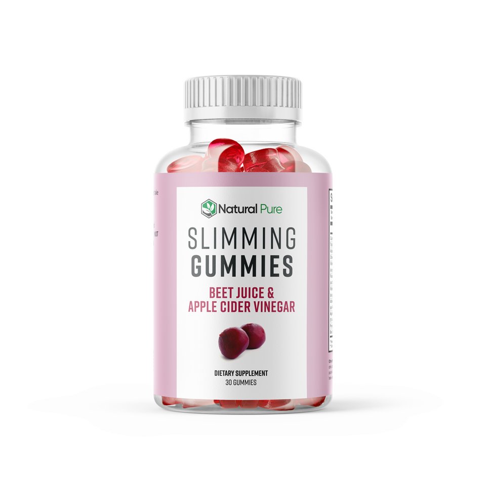 2 Pack Slimming Gummies Apple Cider Vinegar Beet Juice Advanced Weight Loss Supplement