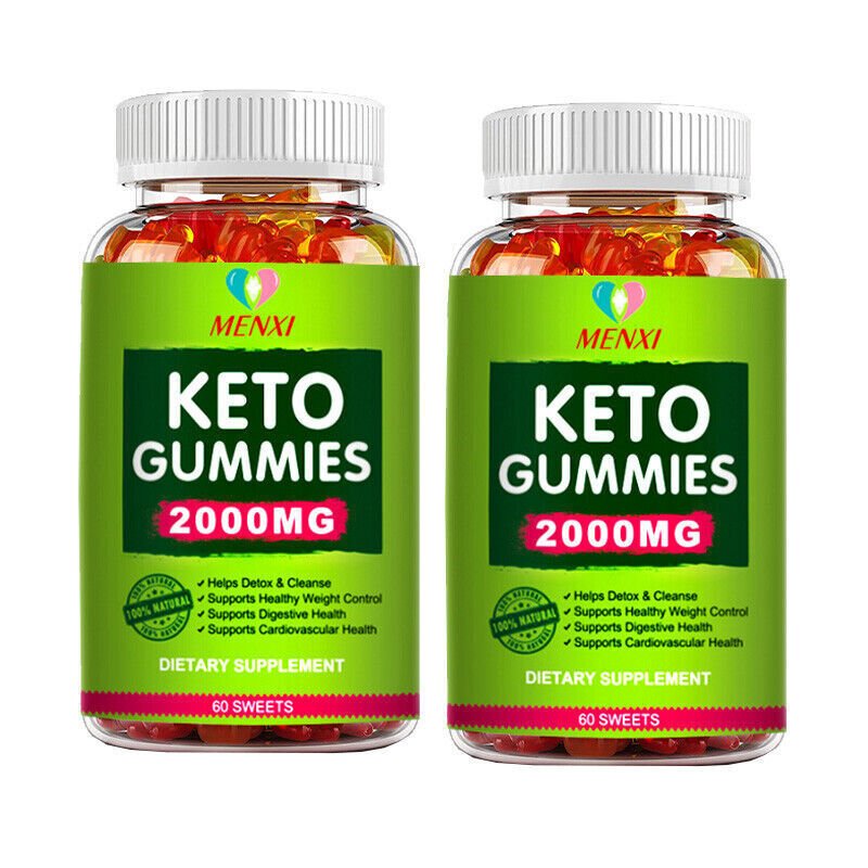 2 Pack Best Keto ACV Gummies 2000mg Advanced Apple Cider Vinegar 60 Gummies