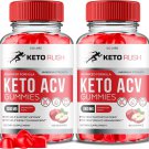 2 Pack Keto Rush Keto Gummies Keto Rush ACV Gummys For Weight Loss