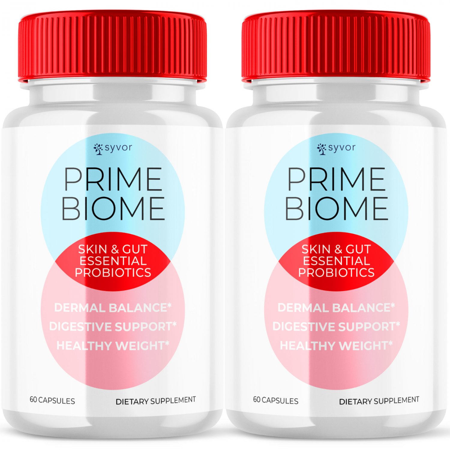 2 Pack Prime Biome Probiotic Gut Health Formula Enhance Digestive Function - 120 Capsules