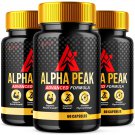 3 Pack Alpha Peak for Men Advanced Vitality Support Formula Supplement - 180 Capsules