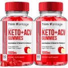 2 Pack Trim Vantage Keto ACV Maximum Strength Vitamin Formula - 120 Gummies