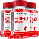 3 Pack Trim Vantage Keto ACV Maximum Strength Vitamin Formula - 180 Gummies