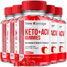 5 Pack Trim Vantage Keto ACV Maximum Strength Vitamin Formula - 300 Gummies