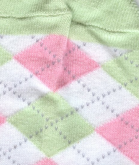 Body No. 4 : Pastel Pink and Green Argyle
