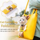 Pet Canvas Shoulder Bag, Cute Bee-Shaped Cat Carrier, Portable Tote Bag