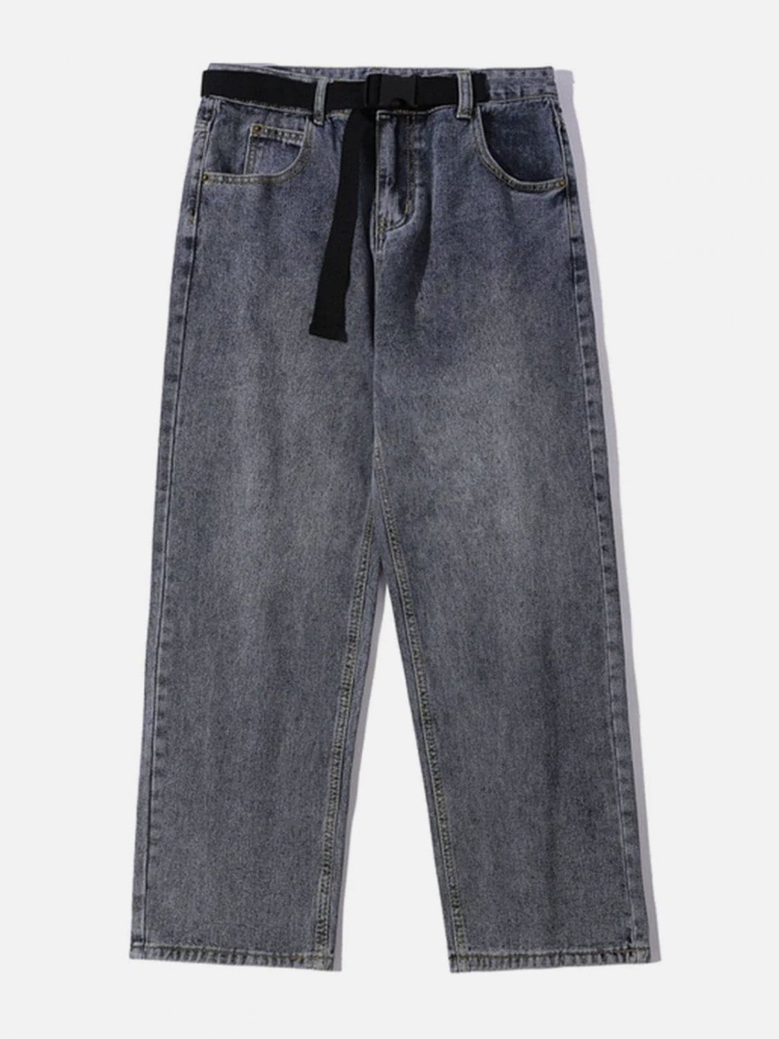 Vintage Distressed Right Angle Jeans