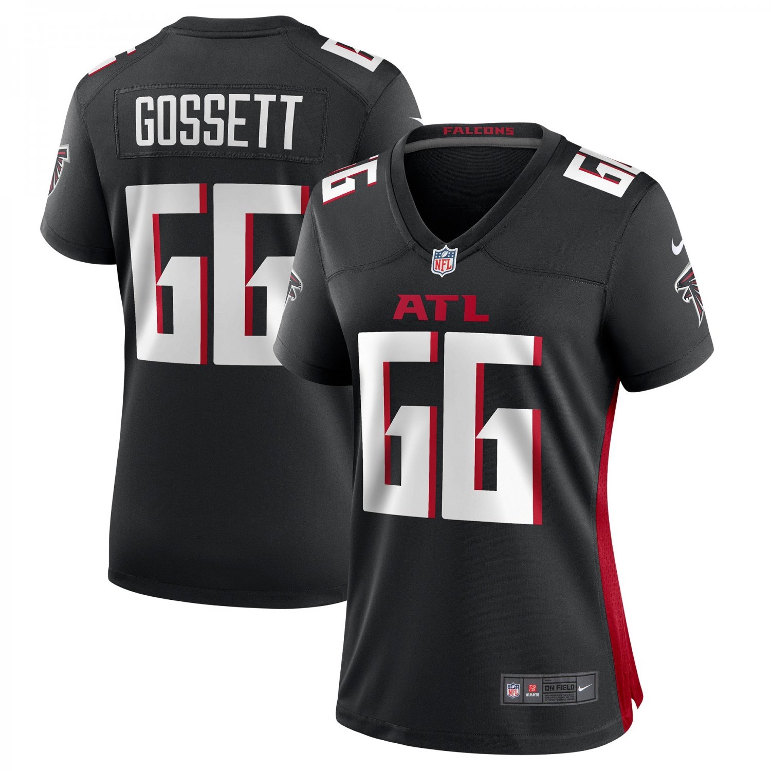 Colby Gossett Atlanta Falcons Women's Game Jersey - Black