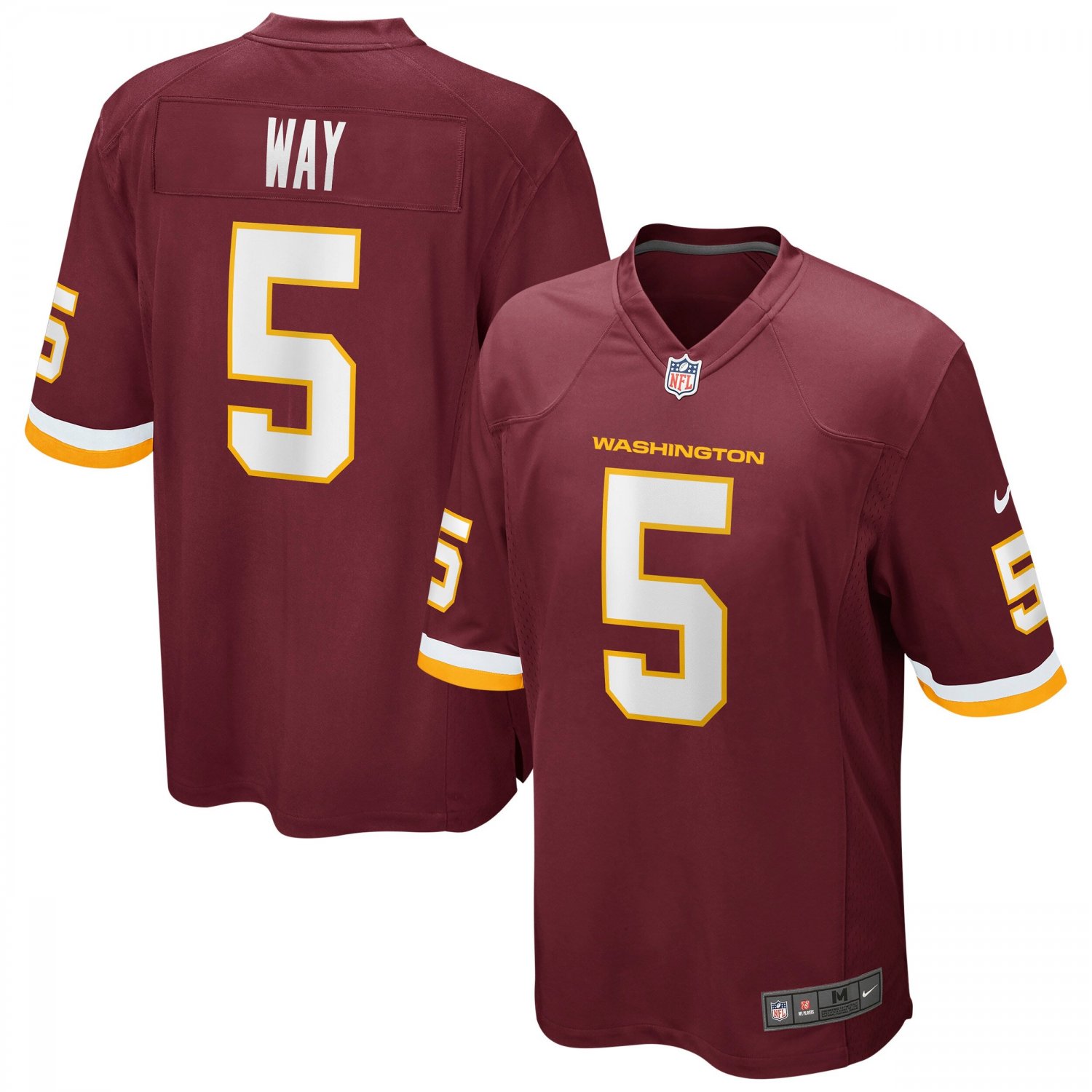 Tress Way Washington Football TeamGame Player Jersey - Burgundy