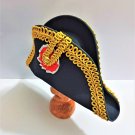 Regal Napoleon-Style Bicorne Hat (100% Hand Made)