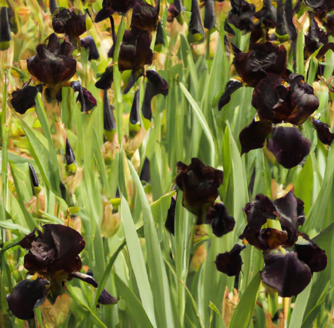 Iris Black Knight {Iris Chrysographes} Stunning Ornate Blooms  5 Seeds
