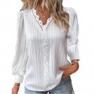 Women's Tops Tunic Summer Autumn Long Sleeve White