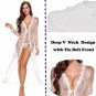 Women Sexy Lingerie White Long Lace Kimono