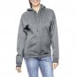 Women’s Charcoal Oversize Loose Fit Fleece Zip Hoodie