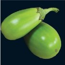 25 Seeds APPLEGREEN EGGPLANT Green Fruit Vegetable Solanum Melongena