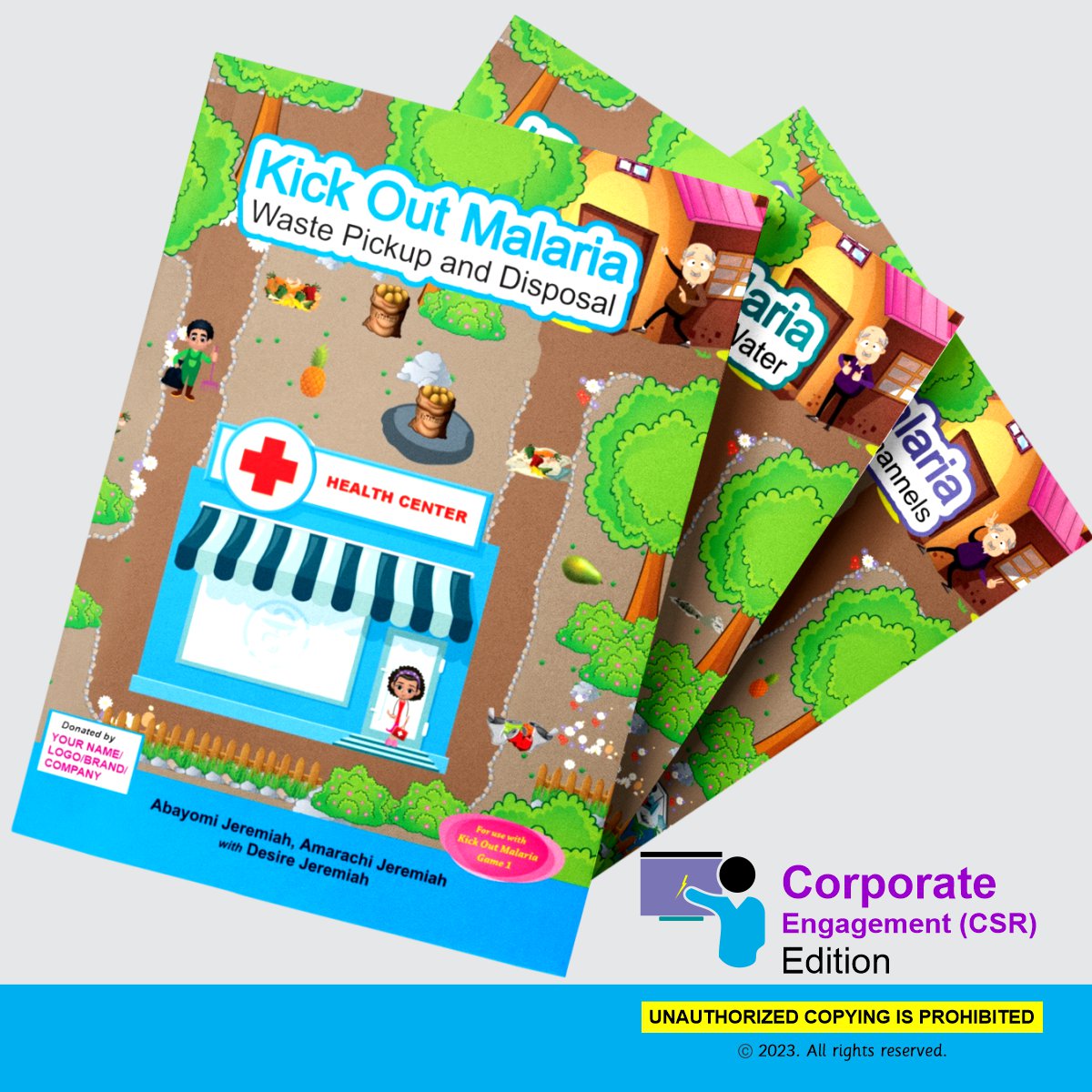 KICK OUT MALARIA STORYBOOKS &acirc;�� 3 TITLES &acirc;�� SCHOOL LIBRARY &acirc;�� 150 COPIES- CSR EDITION