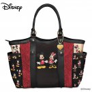 The Bradford Exchange Disney Mickey Mouse and Minnie Mouse Shoulder Tote Bag